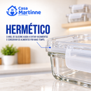 Kit PotesPlus Premium | 15 Potes Herméticos de Vidro +10 Copos Aruba de Brinde